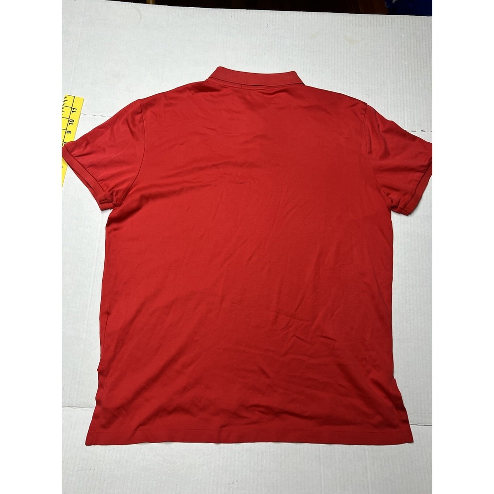 Vintage Polo Ralph Lauren Shirt Men's Large‎ Flesh Pony Golf Casual Preppy Red - Picture 7 of 10